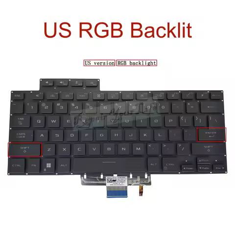 US Russian Backlit Keyboard For ASUS Zephyrus ROG M16 GU603 GU603H GU603ZX GU603ZU GU603ZW RGB Color