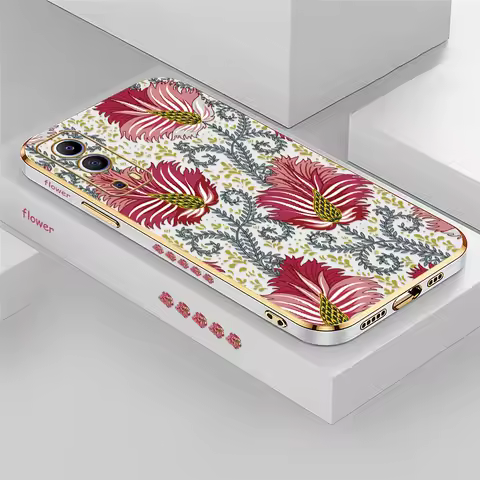 Beautiful Flower Painting Phone Case For Vivo IQOO U5X U1X Neo Z3 Z7 Z9 Z9X Shockproof Plating Soft 