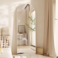 【White】MOK Body Mirror 150-180CM Mirror With Stand Floor-To-Ceiling Wall Mounting Mirror Full Body M
