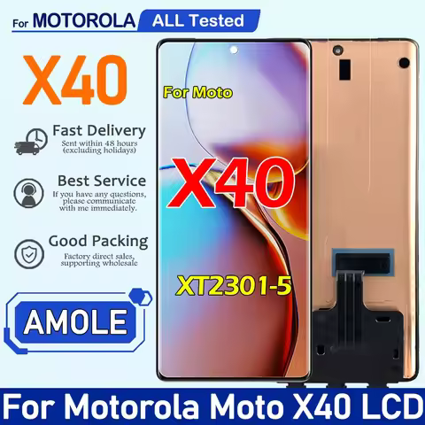 6.7'' Amoled For Motorola Moto X40 LCD XT2301-5 Display Touch Panel Screen Digitizer For Moto X40 LC