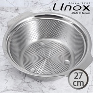LINOX＃304不鏽鋼多功能瀝水籃-27cm-1入組