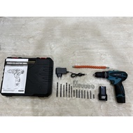 12V(Blue) Heavy Duty Cordless Drill Battery Screwdriver Impact Drill Driver Kit Hand Drill