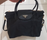 TAS PRADA MILANO ORIGINAL - 2nd - DISERTAI DENGAN SERTIFIKAT OTENTIKASI