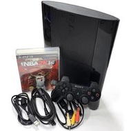 缺貨【PS3主機】 4007B型250G木炭黑色＋NBA2K14 薄型滑蓋式 【HDMI故障 中古二手商品】台中星光電玩