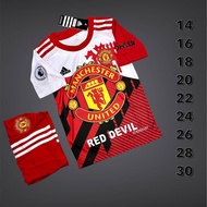Manchester United 2022/23 ชุดกีฬาราคาถูกเหนือผ้า polyester ชุดเด็ก