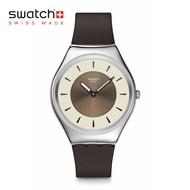 Swatch Skin Irony HAZEL DELIGHT SYXS158 Brown Silicone Strap Watch