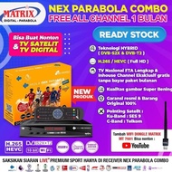 Receiver Nex Parabola Combo (Kuning) TV Satelit Parabola TV Digital