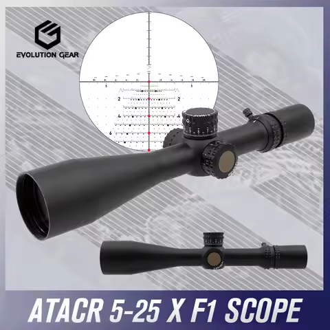 Evolution Gear NF ATACR 5-25X56mm F1 FFP Riflescope Original Markings with Scope Mount