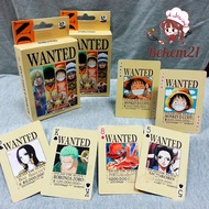 One Piece Wanted Luffy poker card set 52 cards with photo box printed with anime and manga images