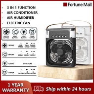 Air Conditioner Cooling Fan With 5 Sprays 7 Color Light Portable Fan Air Cooler Kipas Mini Fan Air H