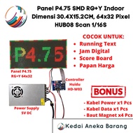 LED Module Panel P4.75 F3.75 64x32 Running Text SMD RG Y RG+Y Indoor Dual Color Dot Matrix