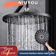 NIUYOU RainfallShower Head, Large Panel 3 Modes Adjustable Shower Head, Universal Water-saving High Pressure Multi-function Water-saving Sprinkler