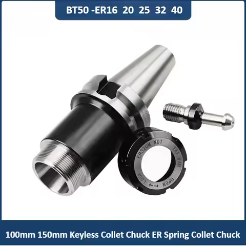 BT50 Tool holder ER16 ER20 ER32 ER40 100mm 150mm keyless collet chuck ER Spring Collet Chuck