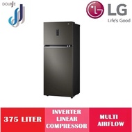 LG 375L 2 Door Top Freezer Refrigerator GN-B372PXBK