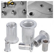 JK  Aluminum Rivet Nuts  190Pcs Threaded Insert Assortment Kit Flat Head Design Nut Set M3 M4 M5 M6 