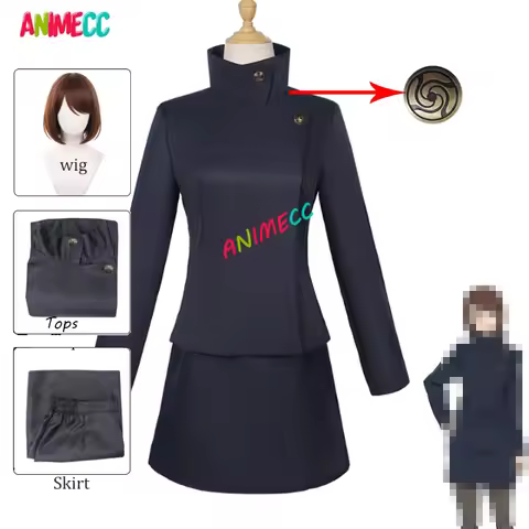 ANIMECC in Stock S-3XL Ieiri Shōko Cosplay Costume Wig Anime Jujutsu Kaiisen Cosplay School Uniform 