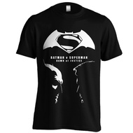 BATMAN VS SUPERMAN TOP T-SHIRT 1 WHITE BLACK SCREEN PRINTING XS - 6XL