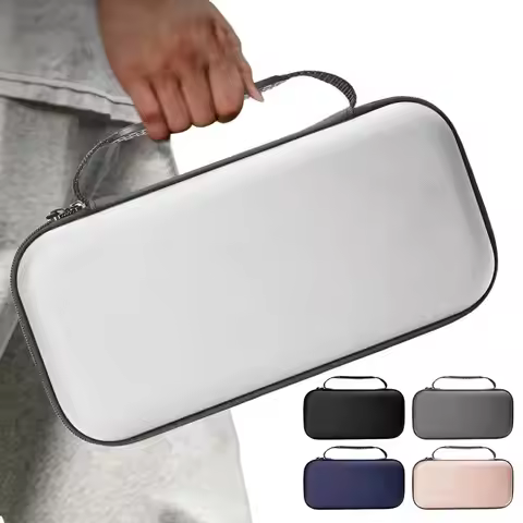 1PC Portable Hard Carrying Case Handle Waterproof Keyboard Carrying Box with Mesh Pocket Shockproof 