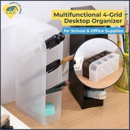 YHF Multifunctional 4-Grid Desktop Organizer for School & Office Supplies