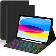 for iPad Air 11-inch M3(2025)/M2(2024) Case with Keyboard, Wireless Detachable Backlit Keyboard Cove