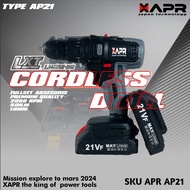 BOR CORDLES garansi resmi APR JAPAN 21V type AP21 mesin bor baterai multifungsi