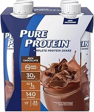 Pure Protein Chocolate Protein Shake | 30g Complete Protein | Ready to Drink and Keto-Friendly | Vit