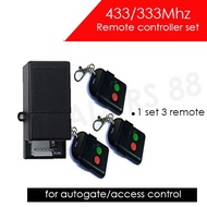 Autogate Door Wireless Remote Control 2 Channel 433Mhz/333Mhz DIP Switch Auto Gate Controller (Battery included)