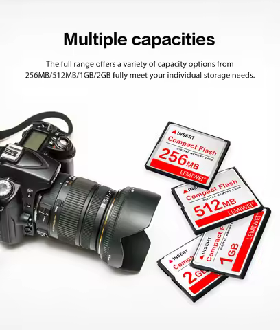 CF Card 64GB 32GB Compact Flash Card 16GB 8GB Storage Card 4GB 2GB 1GB 512MB 256MB Compactflash Memo