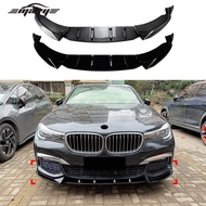 BMW 7 Series G11 G12 Pre-LCI M Sport Front Lip Splitter Carbon Fiber Gloss Black Malaysia Ready Stoc