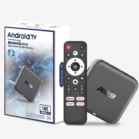 R69-1 Smart TV Box Android14 4K Media Player TV Box 2.4G&5G WIFI Very Fast 1080P Set Top Box 8GB128G
