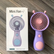 全新有盒 Mini Fan 小型風扇 手提風扇 USB充電 紫色