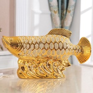 [✅Promo] Pajangan Ikan Arwana Emas Arowana Golden Fish Feng Shui