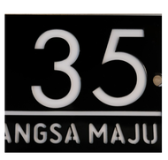 [Screw/Tape] Nombor Rumah No Plate Rumah House Number Plate Assalamualaikum Khat Kufi 3D Double Laye