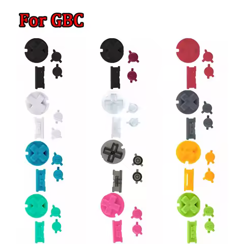 High Quality Buttons Replacement Sets for Gameboy Color Console A B Buttons with D-pad for GBC High 