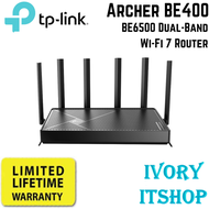 TP Link Archer BE400 BE6500 Dual-Band Wi-Fi 7 Router