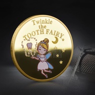 Tooth Fairy Tooth-changing Gold Coins Children Gifts Children Collection Reward Gold Coins Commemora