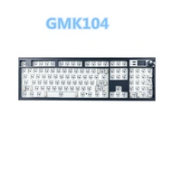 คีย์บอร์ดแบบยูนิฟอร์มแบบติดตั้งได้สามแบบ ZUOYA GMK104 RGB สีสันสดใสพร้อมอุปกรณ์ DIY