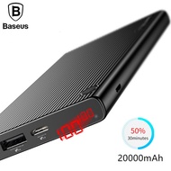 Baseus 20000mAh Power Bank Quick Charging Powerbank Dual USB External Battery Charger Smart Phone Po