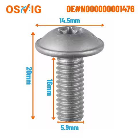 20pcs Oe#n000000001476 T30 Torx Bolt/screw For Mercedes-benz Car Door Lock Universal Torx Screw Fixi