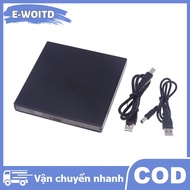 E-WOITD USB 2.0 phổ bên ngoài CD DVD Drive CD-RW DVD CD Reader Player CD DVD Reader cho máy tính xác