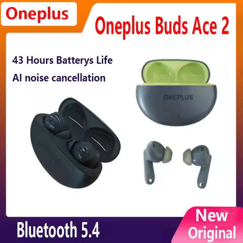New Oneplus Buds Ace 2 Earphone Bluetooth 5.4 TWS Earphone True Wireless Noise Reduction Headphones 