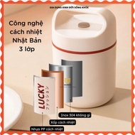 Lucky Porridge Incubator, Rice Container, THERMAL SOUP FREE SPOON, 304 Stainless Steel Inner Tube, D