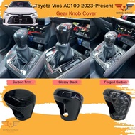 Toyota Vios 2023-Present Gen4 AC100 Gear Knob Protector Cover For ViosCar Accessories