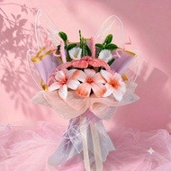 Bunga kawat bulu, buoquet kawat bulu, fuzzy wire buoquet , fuzzy wire flower buoquet, bunga kawat bu