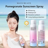 Maycreate Pomegranate Sunshine Spray Sunscreen Spray Whitening UV Protection Moisturizing SunBlock