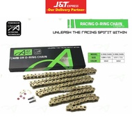[100% ORIGINAL] Aji Racing 428 O-Ring Oring Motorcycle Gold Chain Rantai Emas LC135 Y15 Y15ZR Y16 Y1