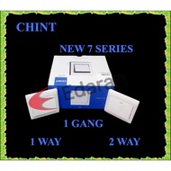 CHINT NEW 7 - 1 GANG 1 WAY AND 1 GANG 2 WAY SWITCH