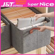 SN_ Foldable Storage Box Clothes Organizer Box Storage Basket Kotak Simpan Baju Barang Closet Wardrobe Organizers