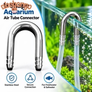 ABEBONGONY Air Tube Connector, U Shape 4-5mm Tube Aquarium Airline Connector,  Rust Resistant Stainl