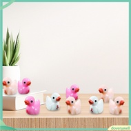 [doverywell]   Breast Cancer Mini Duck Figurine Cancer Solidarity Duck Statue 60pcs Breast Cancer Aw